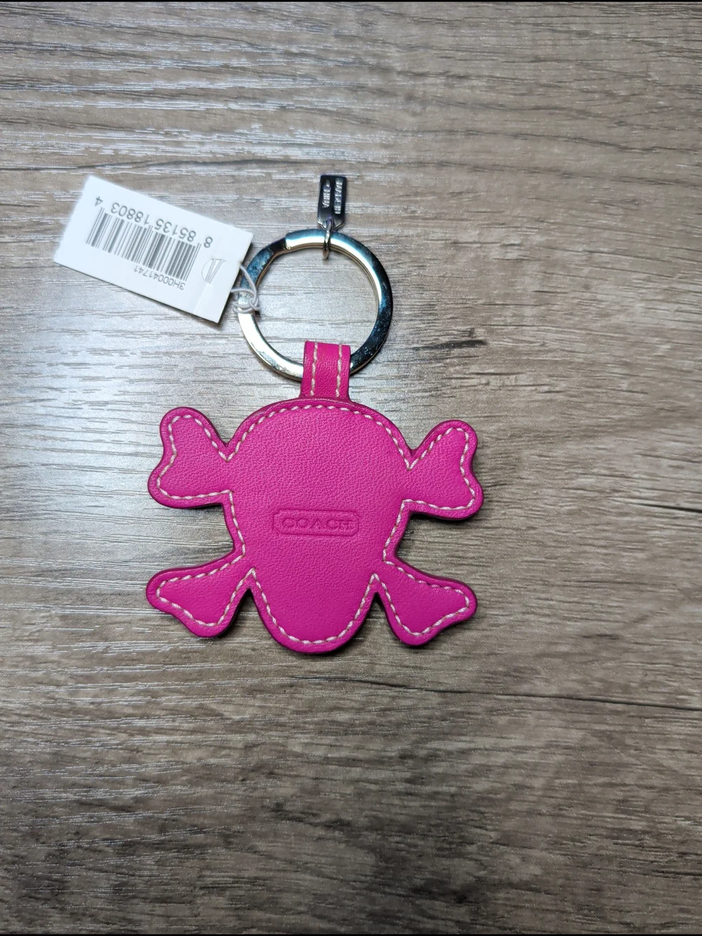Coach Stud Skull Keyfob
